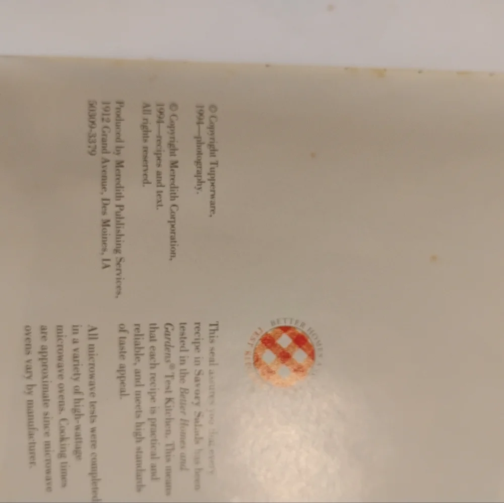 Tupperware Vintage 90s Set Of 3 Cookbooks